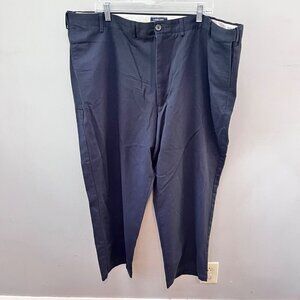Mens Lands End‎ Black Chino Pants 46T Traditional Fit